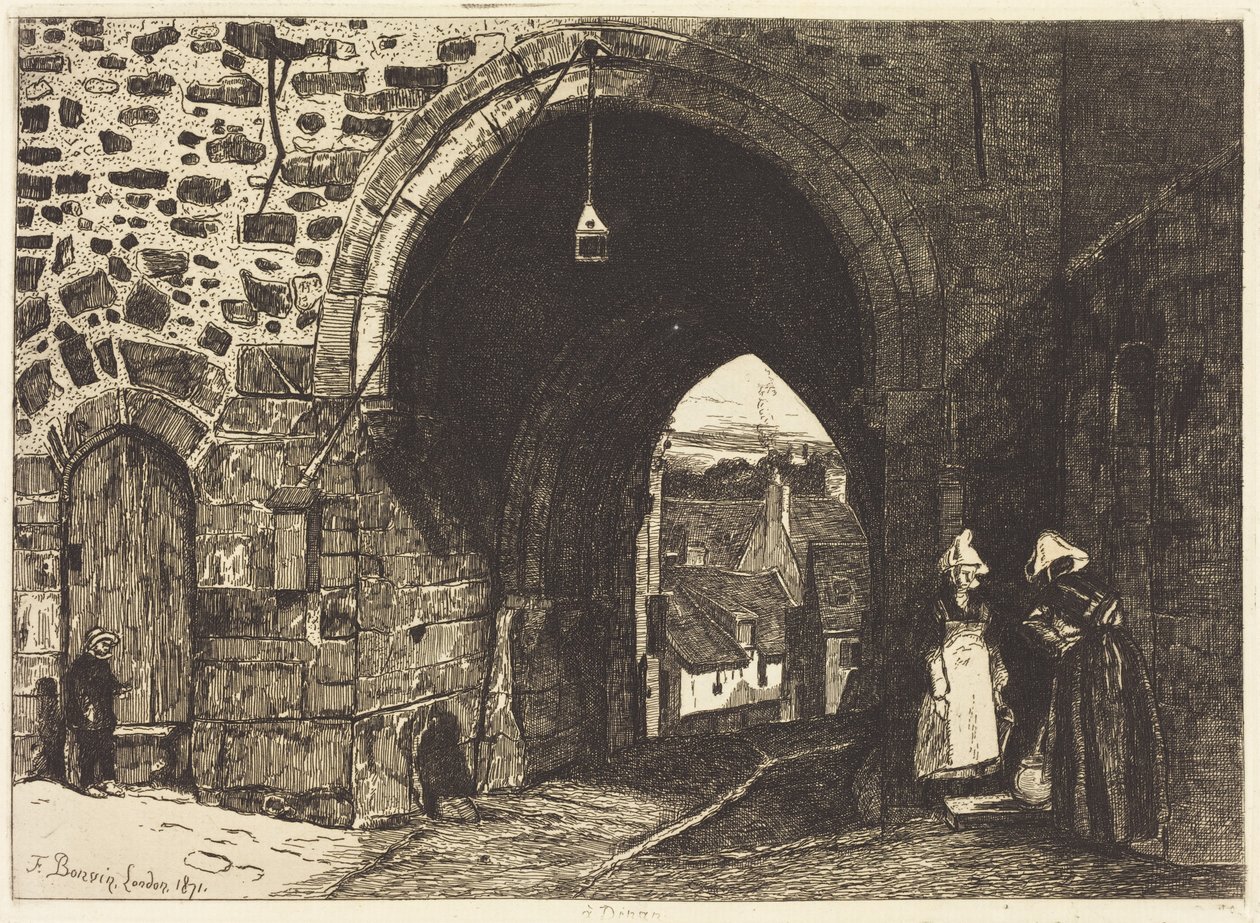 Saint-Malo-porten i Dinan av François Bonvin