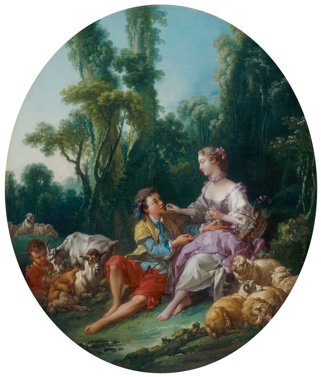 Tenker de på druen? (Pensent-ils au raisin?) av François Boucher