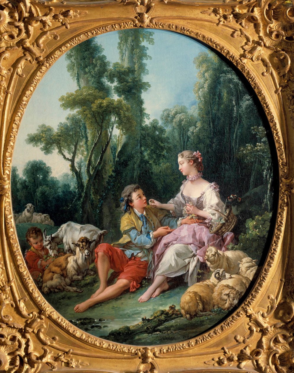 Tenker de på druer? 1746 (olje på lerret) av François Boucher
