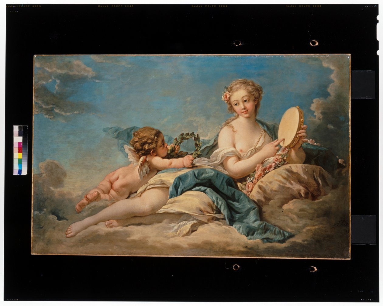Clio, historiens og sangens muse av François Boucher