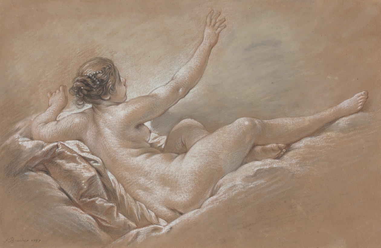 Danae mottar den gyldne dusjen av François Boucher