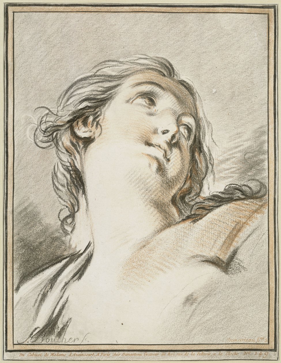 Kvinnens hode av François Boucher