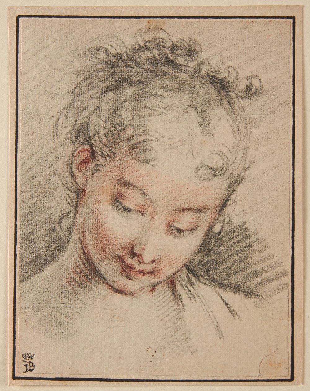 Hode av en jente av François Boucher