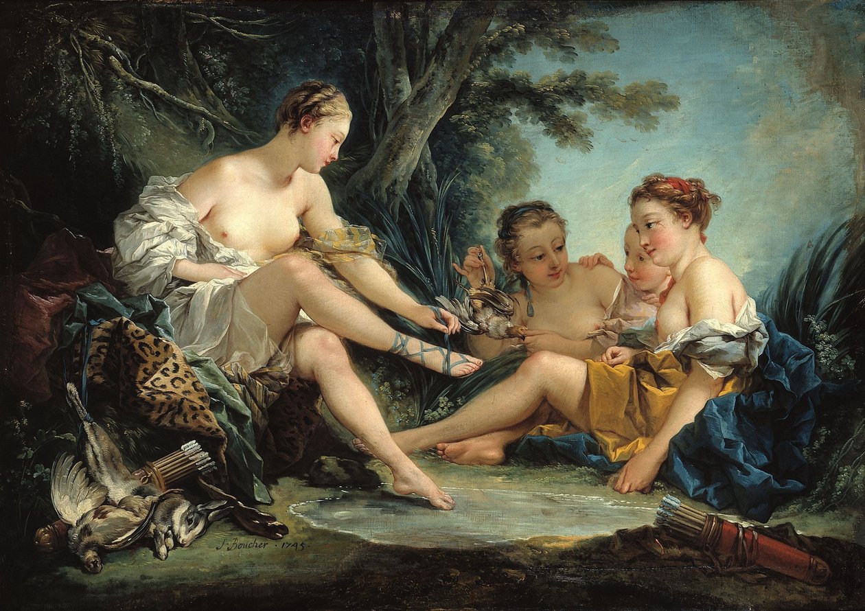 «Nymfenes hvile etter jakten», også kjent som «Dianas hjemkomst fra jakten» av François Boucher