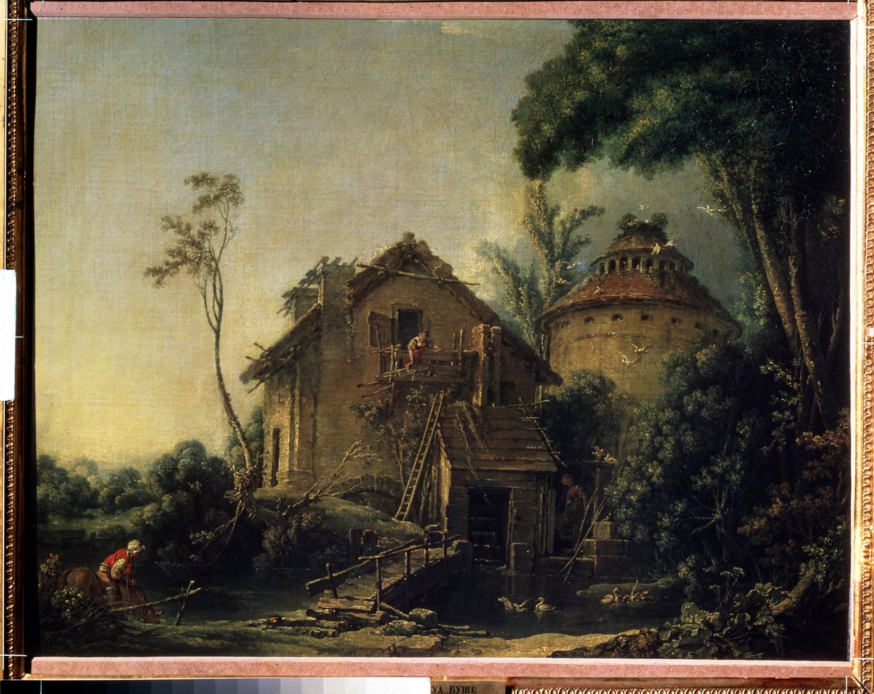""Le moulin a vent"" (Vindmøllen) Maleri av Francois Boucher (1703-1770) 1752 Moskva Pushkin-museet av François Boucher