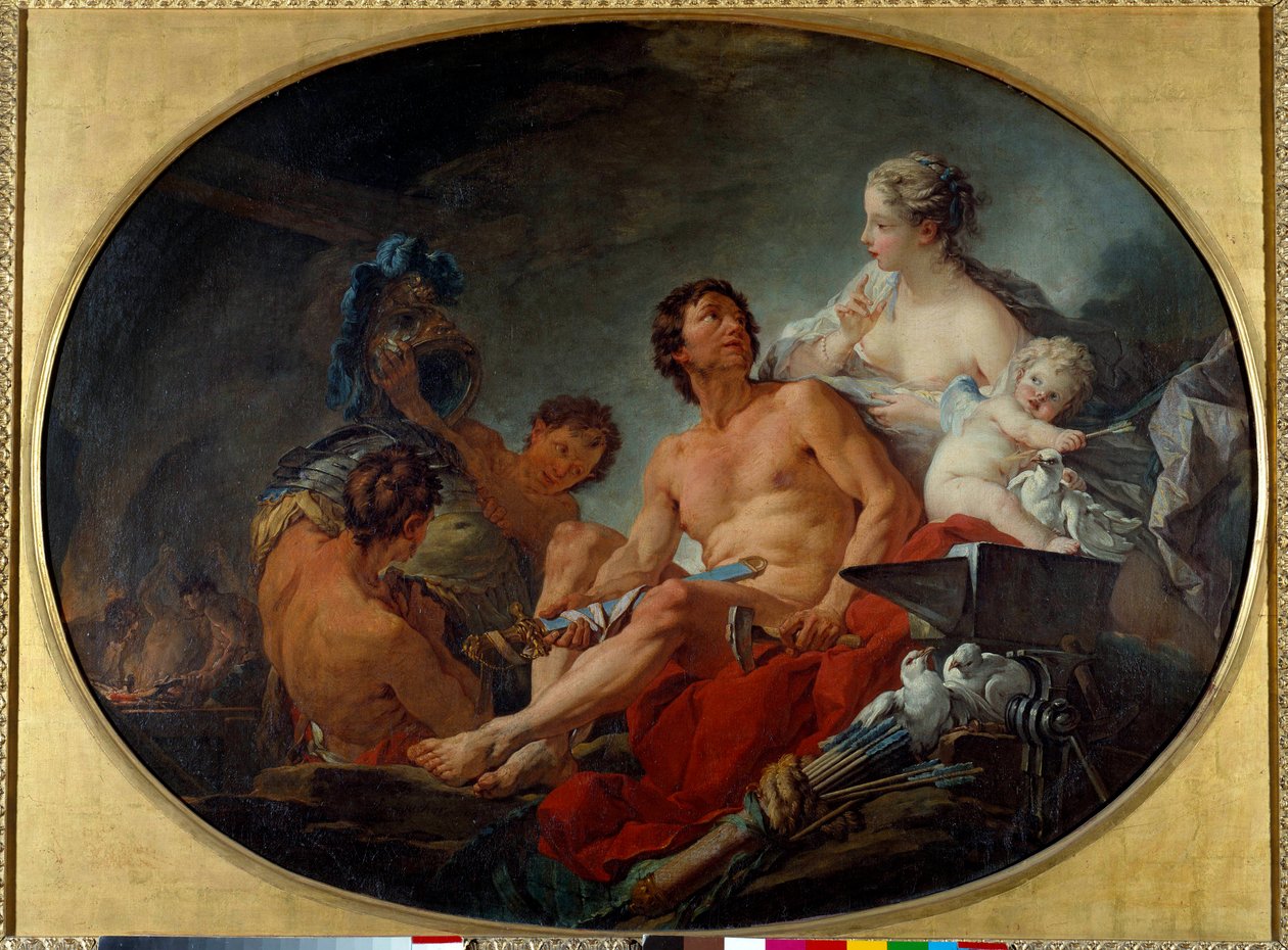 Smiene til Vulcan Painting av Francois Boucher (1703-1770) 1747 Søn. 0,94x1,27m av François Boucher