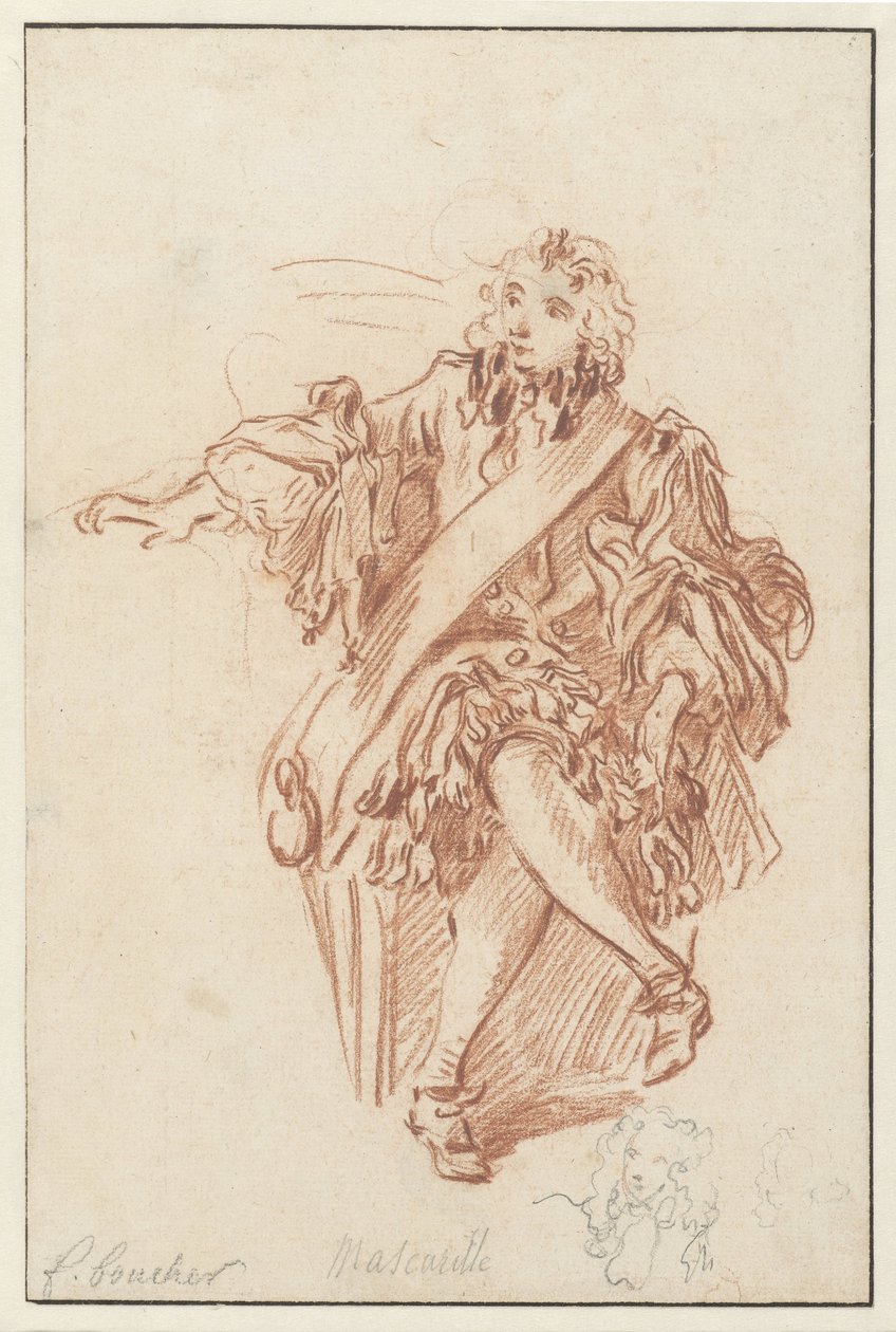Mascarille sitter av François Boucher