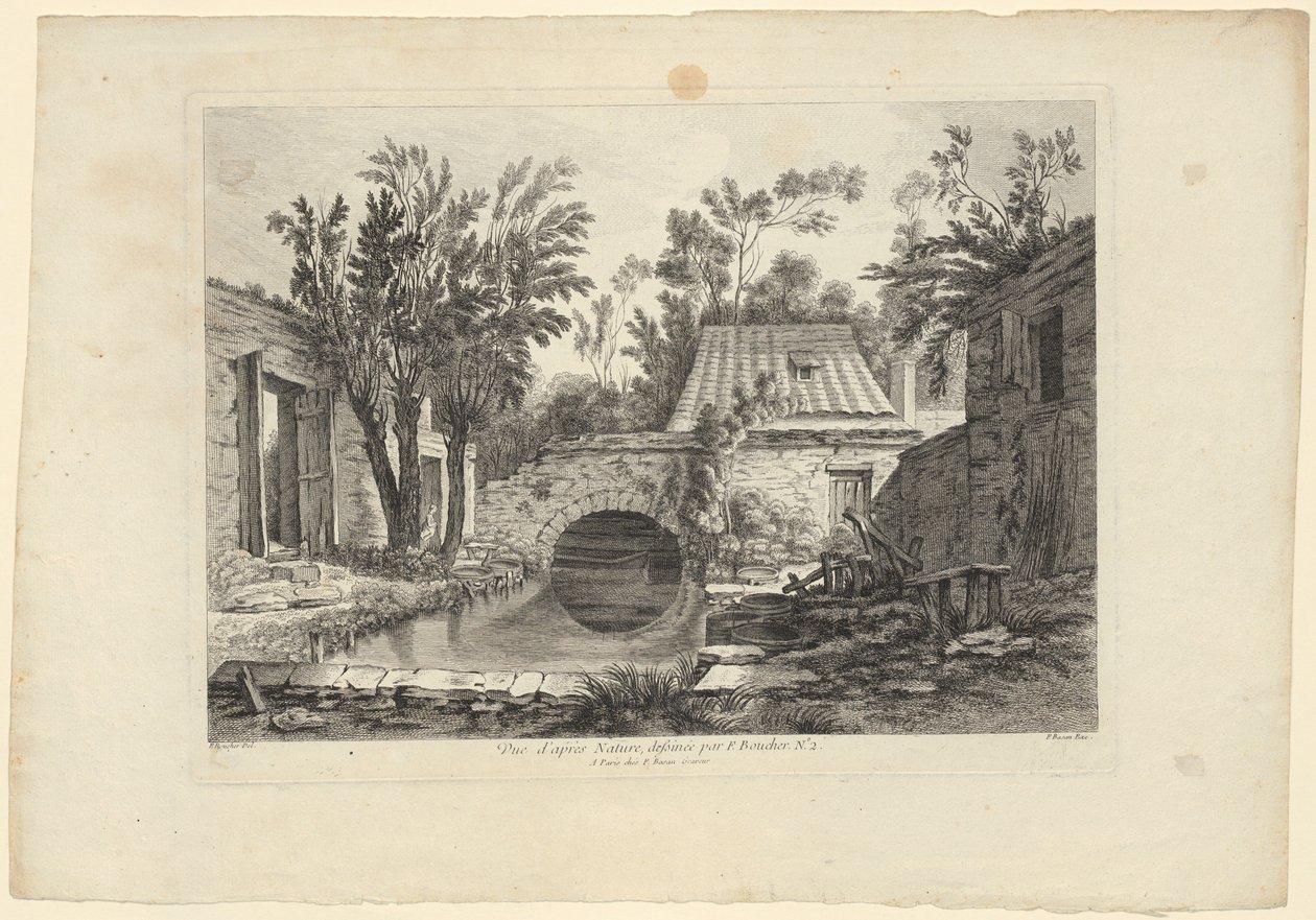 Naturstudie etter François Boucher (nr. 2) av François Boucher