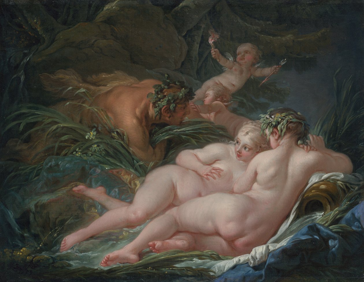 Pan og Syrinx av François Boucher