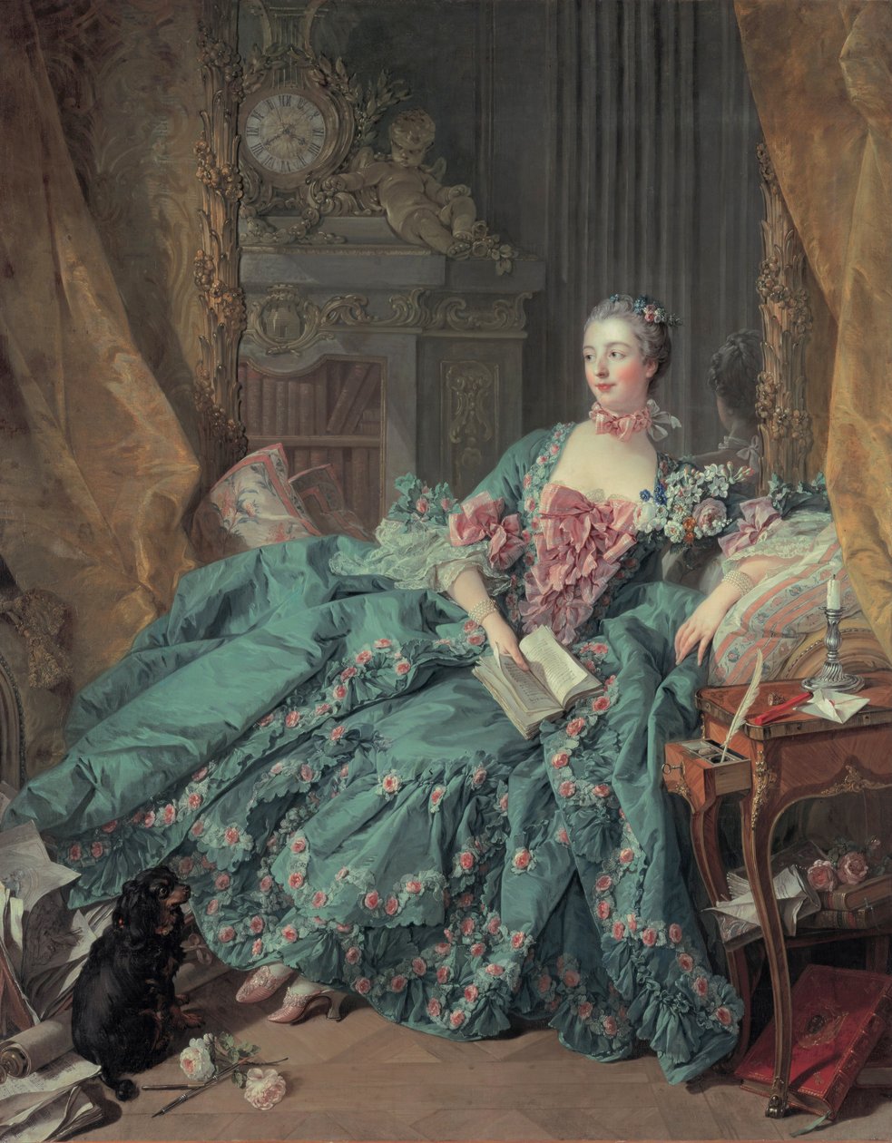 Portrett av Madame de Pompadour av François Boucher