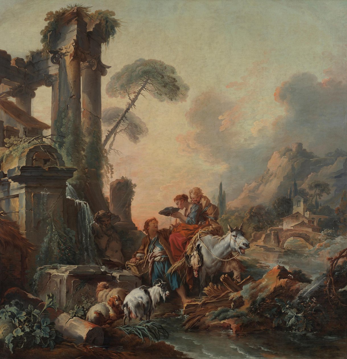 Pause ved brønnen av François Boucher