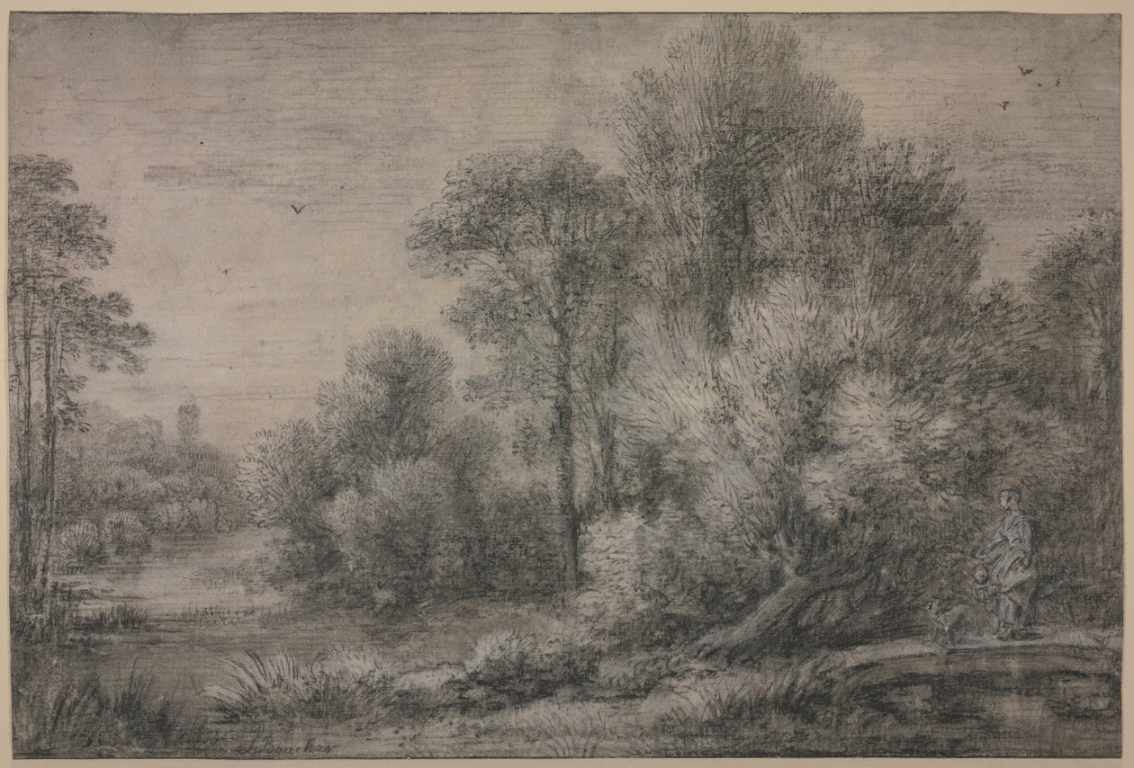 Elvelandskap av François Boucher