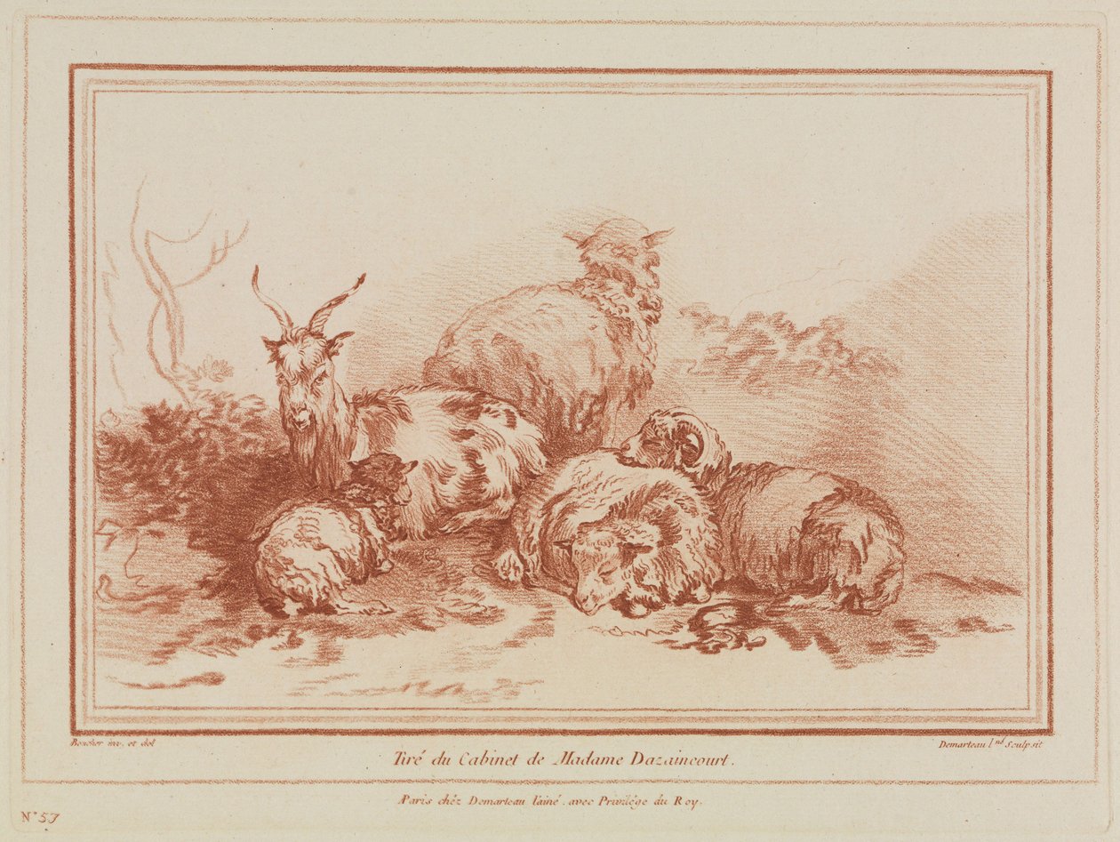 Fåreflokk av François Boucher