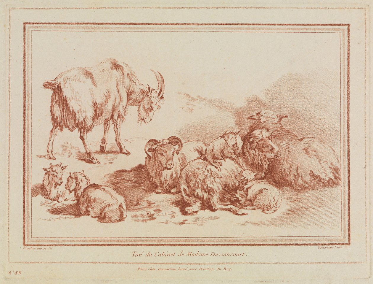 Fåreflokk av François Boucher