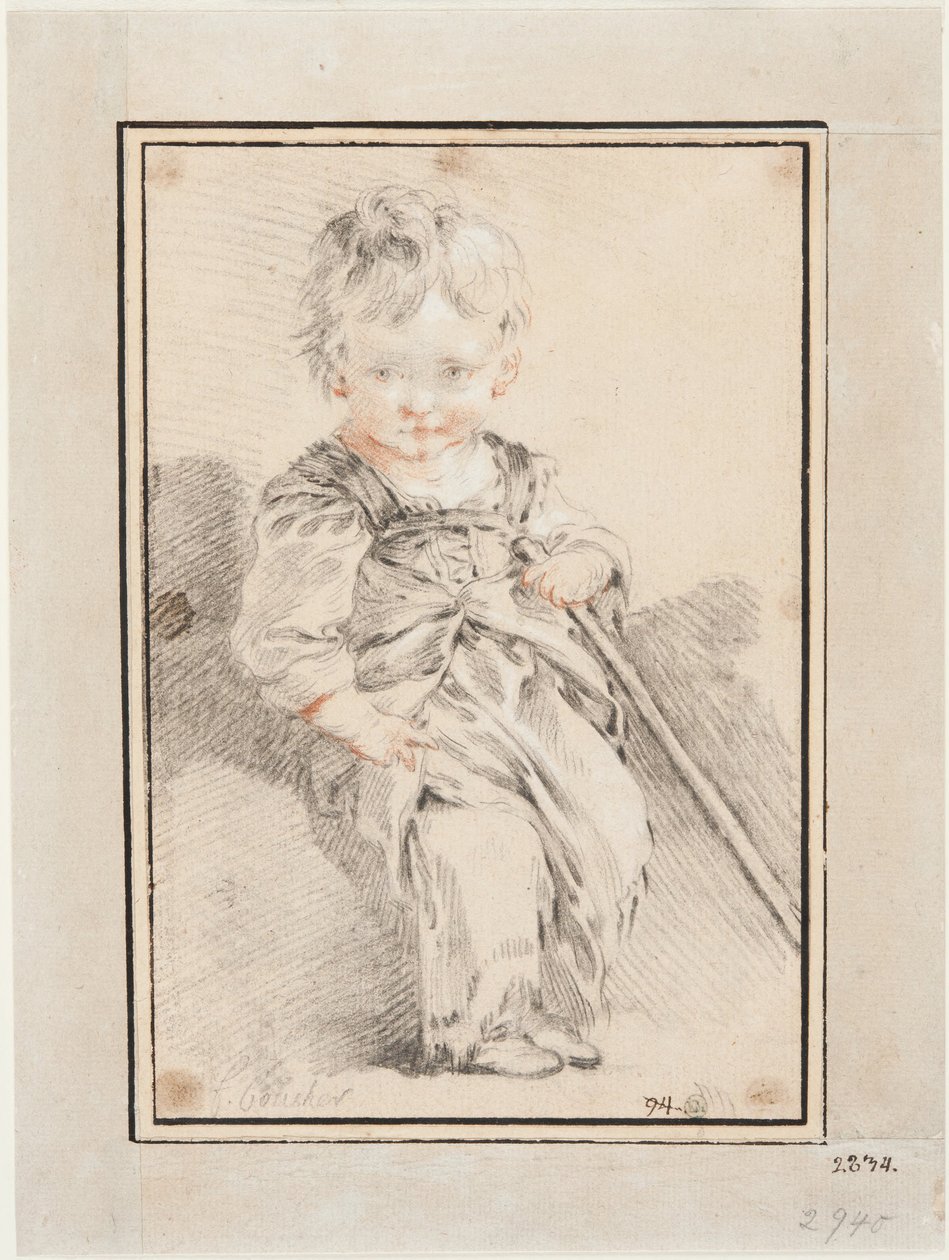 Sittende gutt av François Boucher