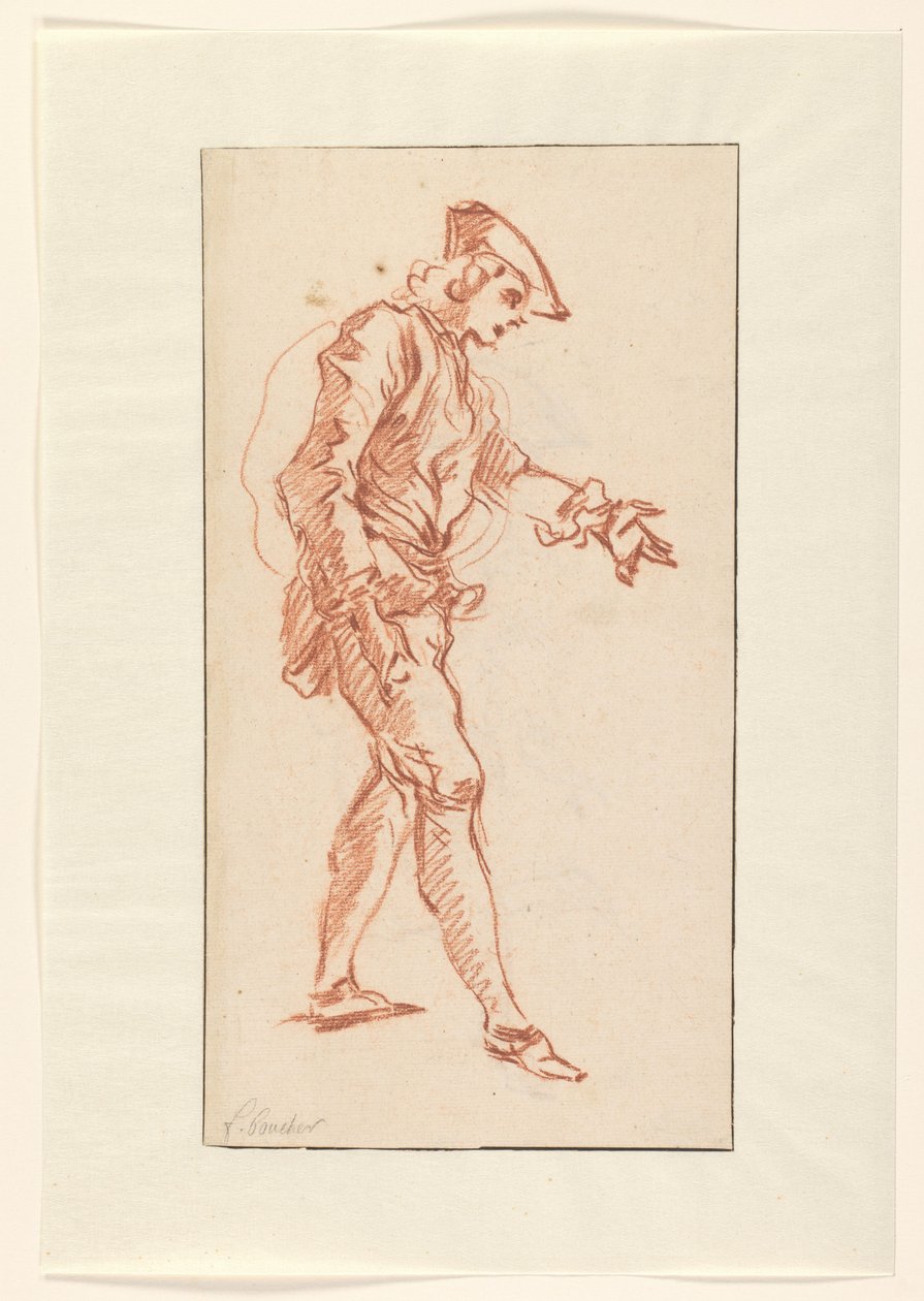 Stående jaktmann av François Boucher