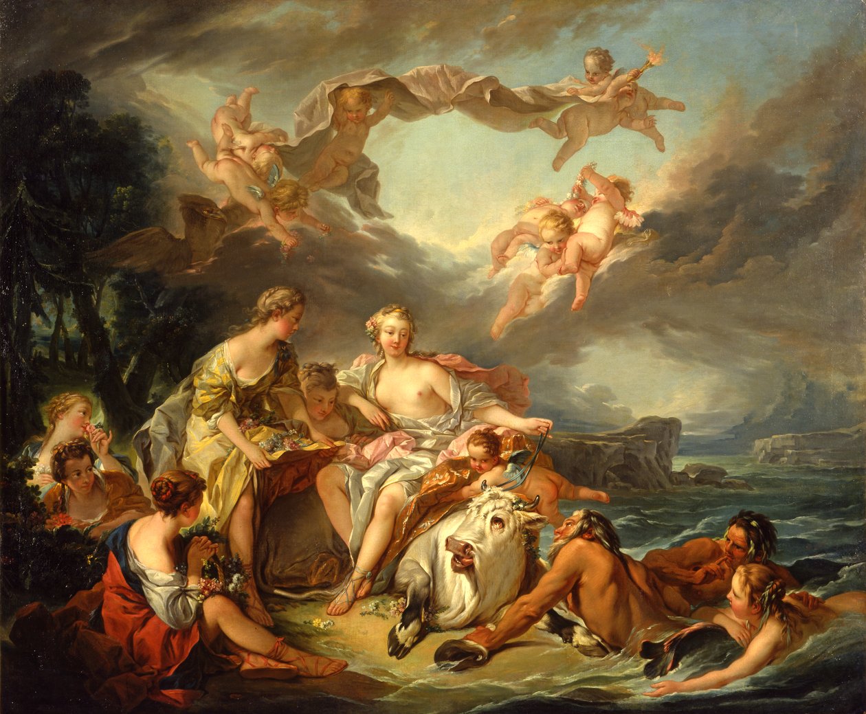 Bortføringen av Europa, etter 1747 (olje på lerret) av François Boucher