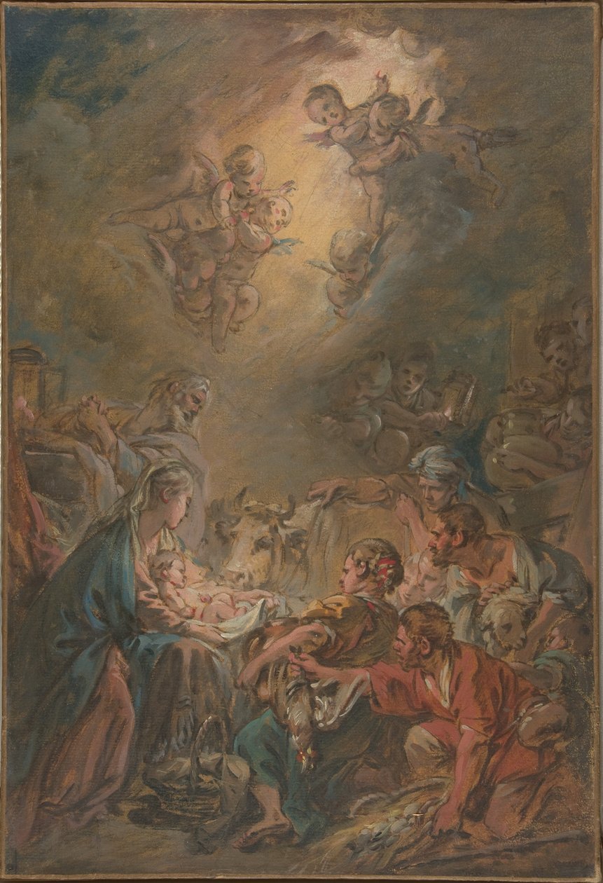 Hyrdenes tilbedelse av François Boucher