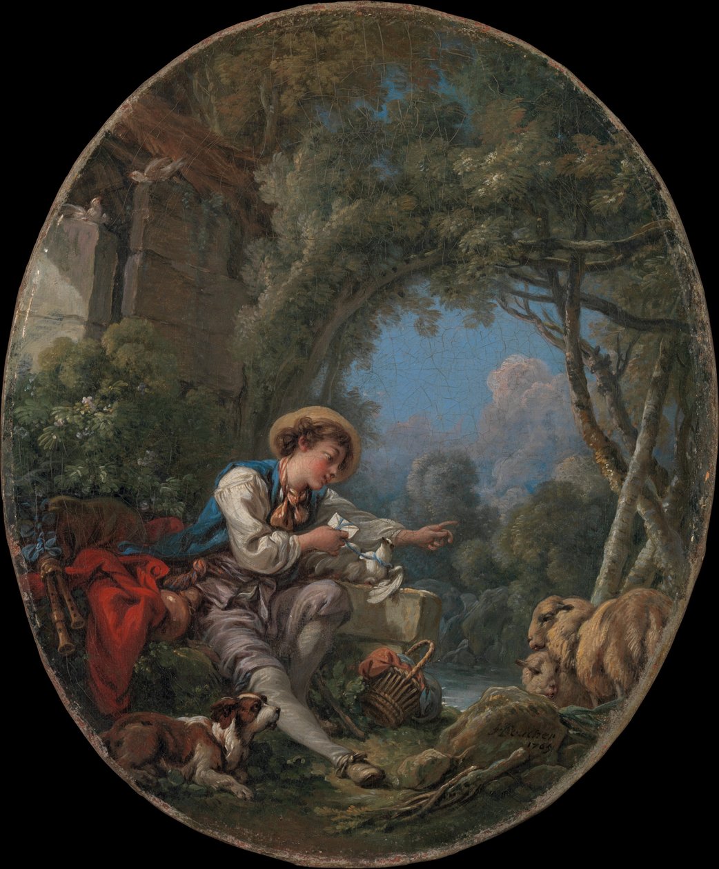 Sendingen av Messenger av François Boucher