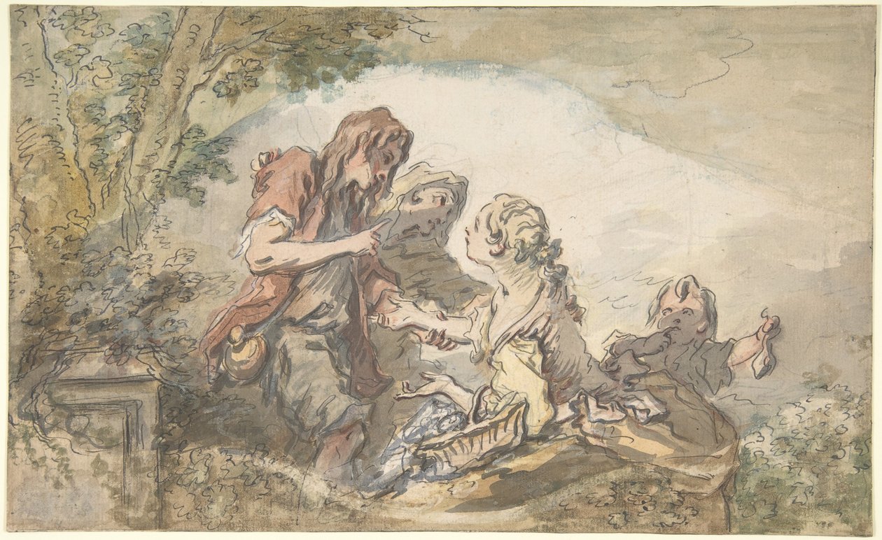 Spåkvinnen av François Boucher
