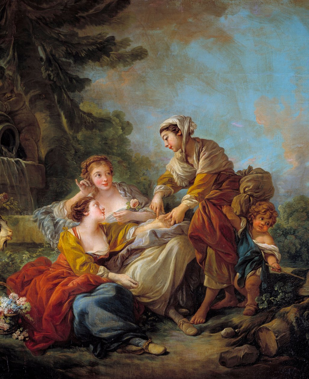 Spådame. Maleri av Francois Boucher (1703-1770) 1700-tallet. av François Boucher