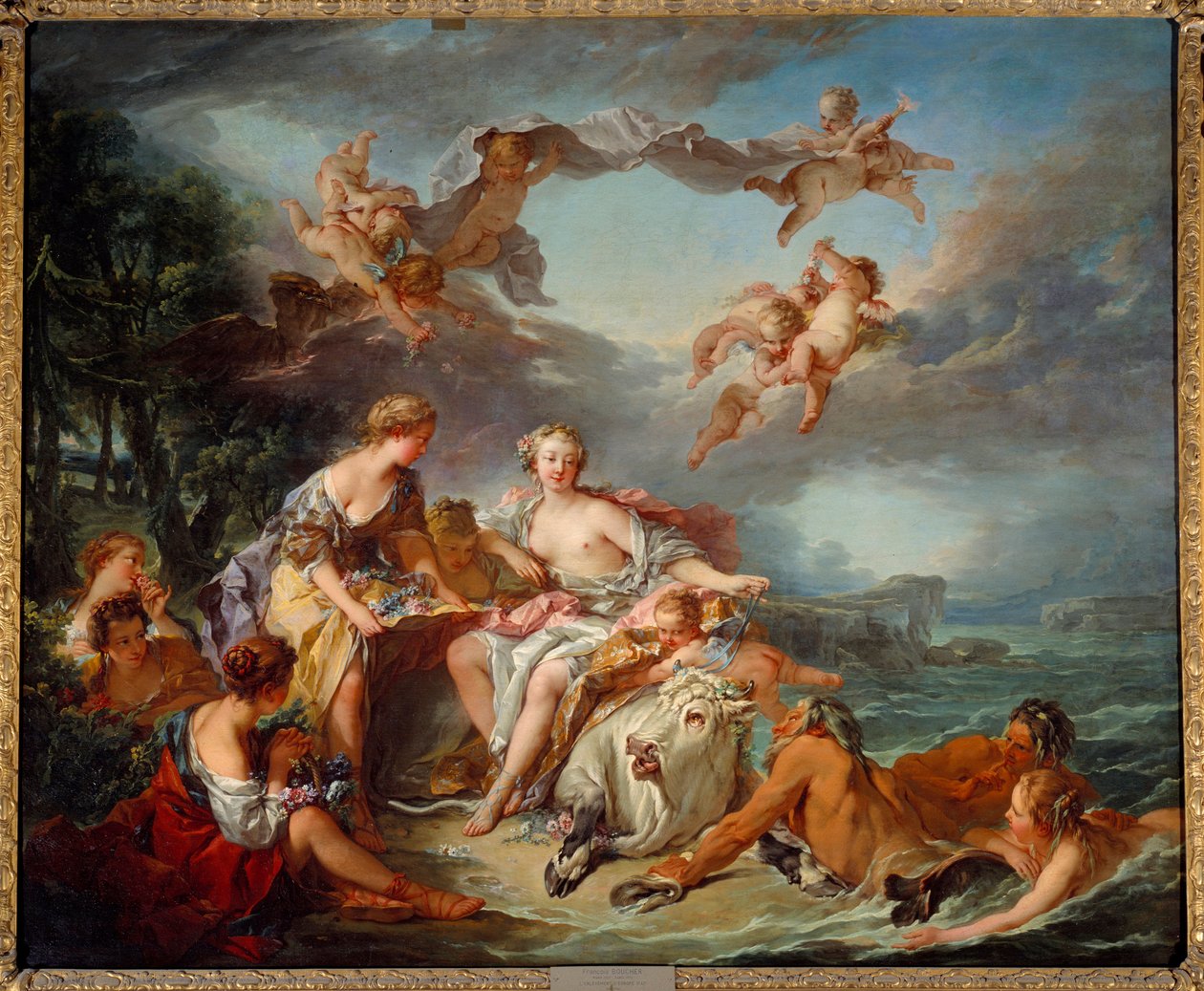 Kidnappingen av Europa. Maleri av Francois Boucher (1703-1770) av François Boucher