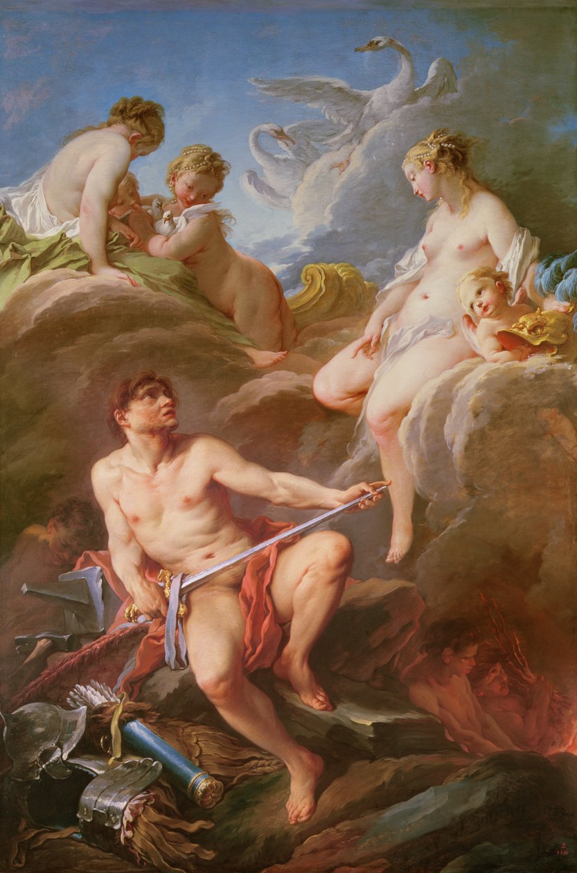 Venus ber Vulkan om rustningen til Aeneas av François Boucher