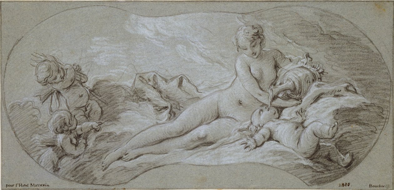 Venus beruser Amor med nektar av François Boucher