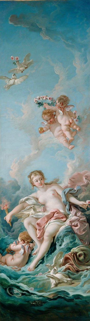 Venus på bølgene av François Boucher