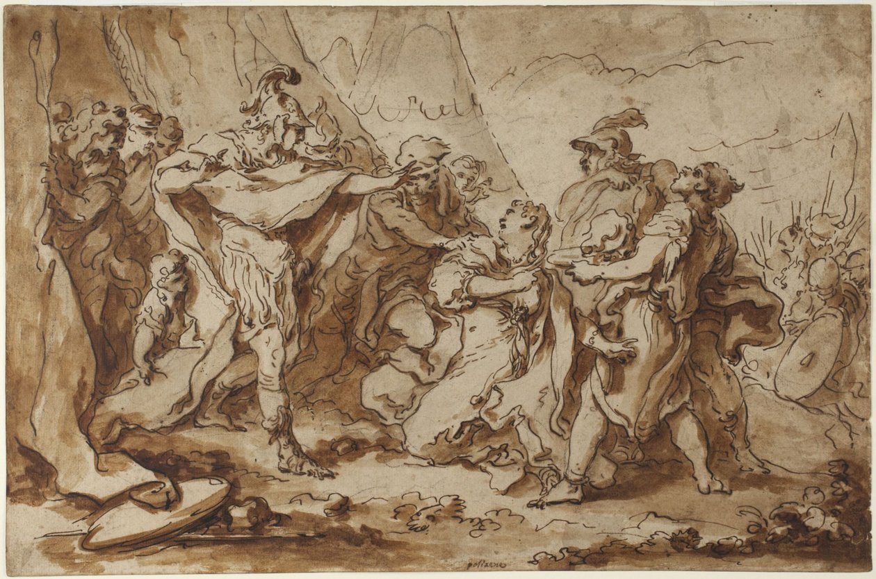 Kvinner og soldater av François Boucher