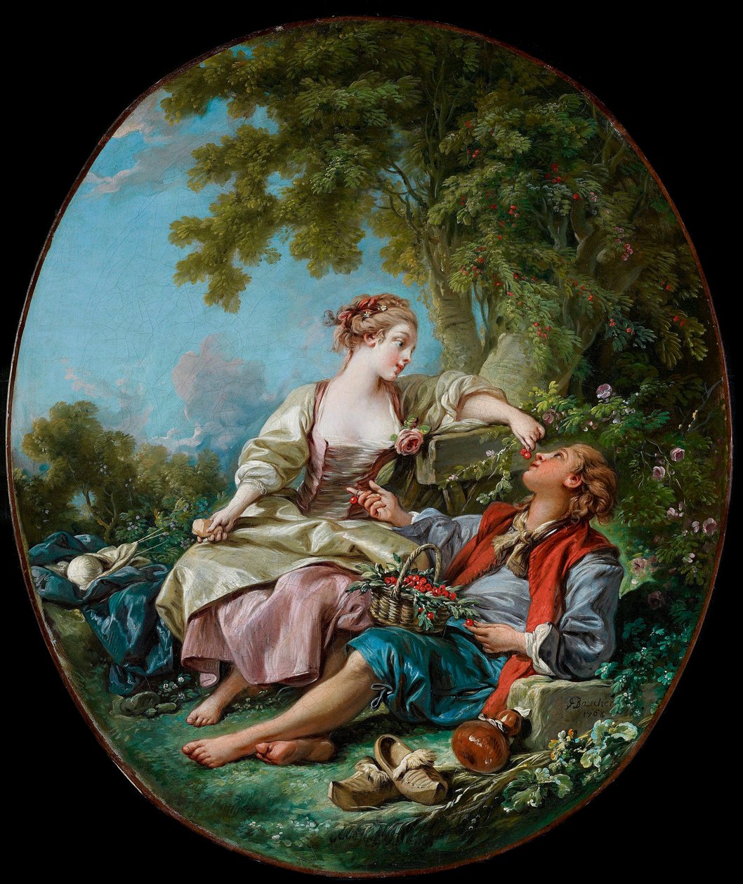 ""treskoene"" Maleri av Francois Boucher (1703-1770) 1768 Art Gallery of Ontario, Toronto av François Boucher
