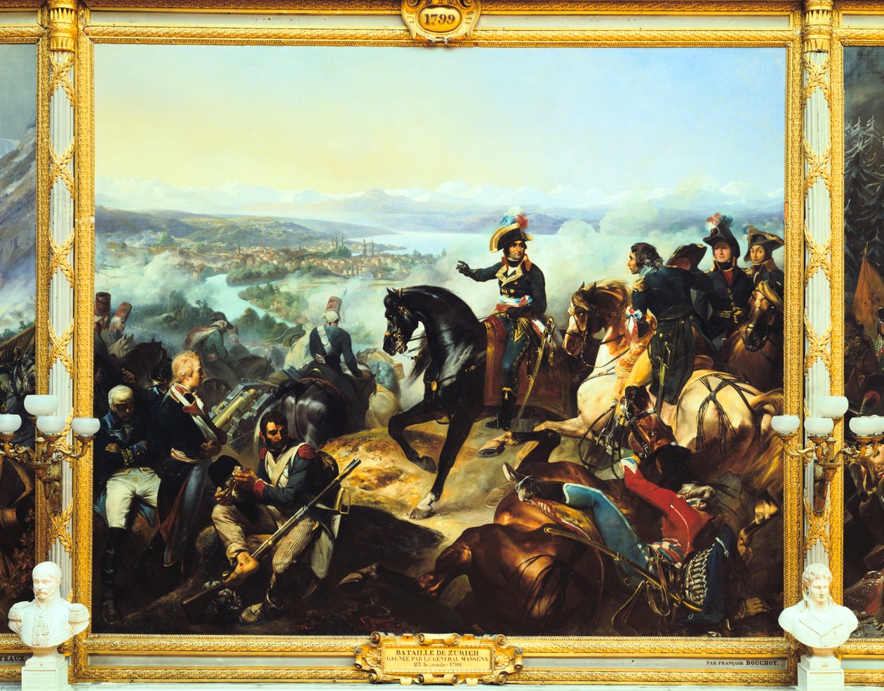 Slaget ved Zürich, 25. september, 1799, c1800-c1842 av Francois Bouchot