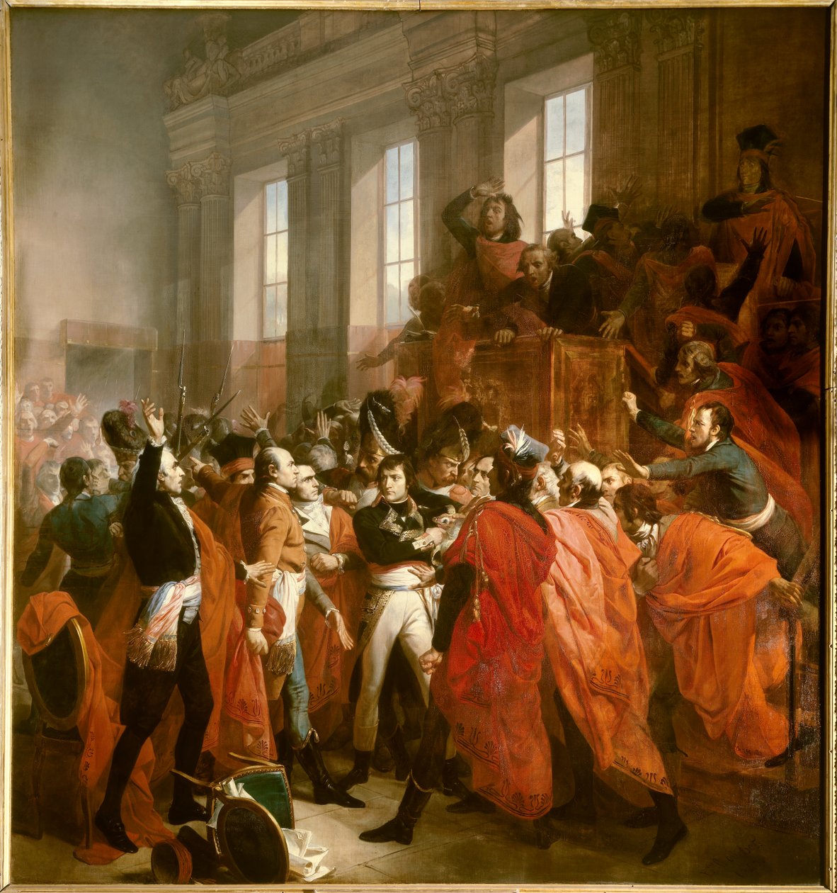 Bonaparte og Council of Five Hundred på St. Cloud av Francois Bouchot