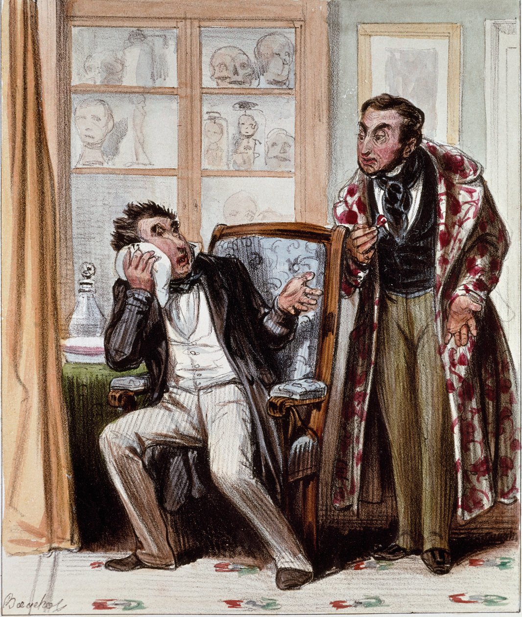 Åpenbaringens gardin (1373 -1383): himmelens ild (mørket). Tapetet av Nicolas Bataille (1330-1405) av Francois Bouchot