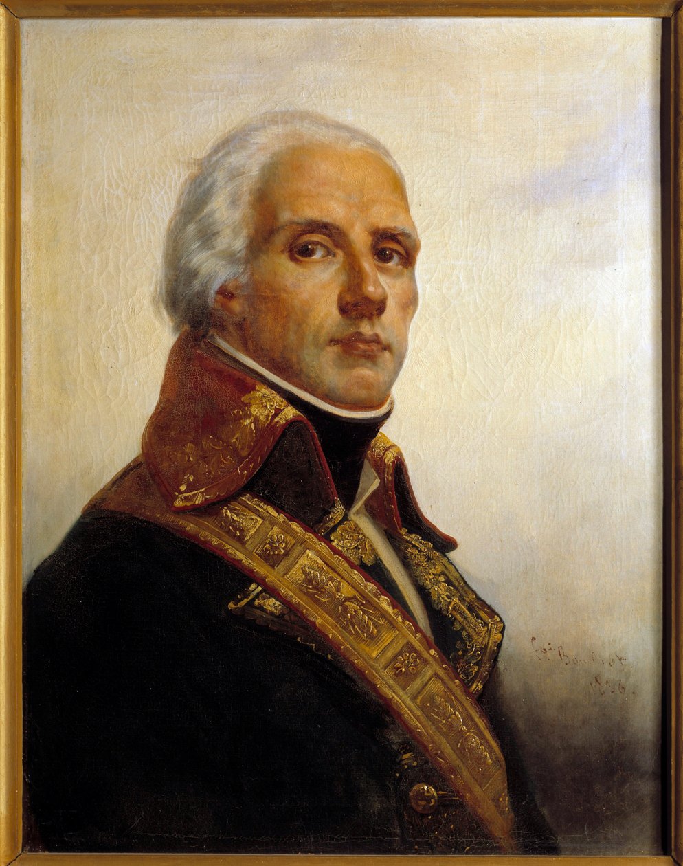 Portrett av Joseph Christophe Coquille Dugommier (1736-1794) Maleri av Francois Bouchot (1800-1842) 1836 Søn. 0,72 x 0,55 m av Francois Bouchot