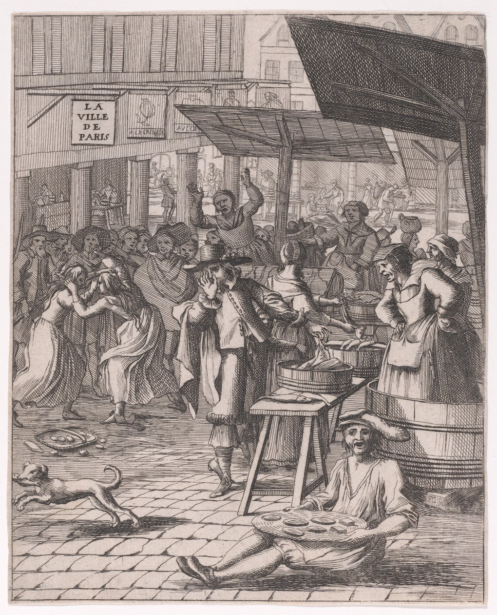 Et fiskemarked; fra Divers sujets remarquables tirés de l