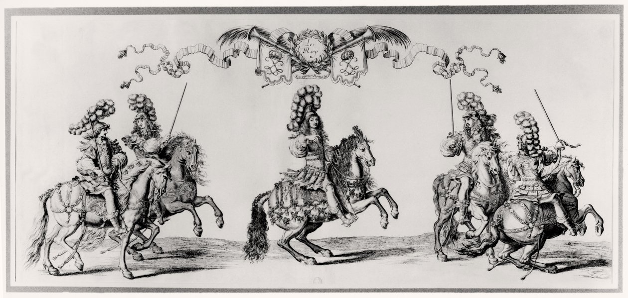 Karusell for Ludvig XIV (1639-1715) ca. 1662 av Francois Chauveau