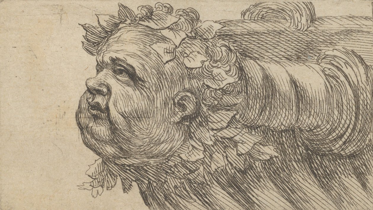 Head of a Child on the Bow of a Ship, fra Divers Masques, ca. 1635-45. av Francois Chauveau