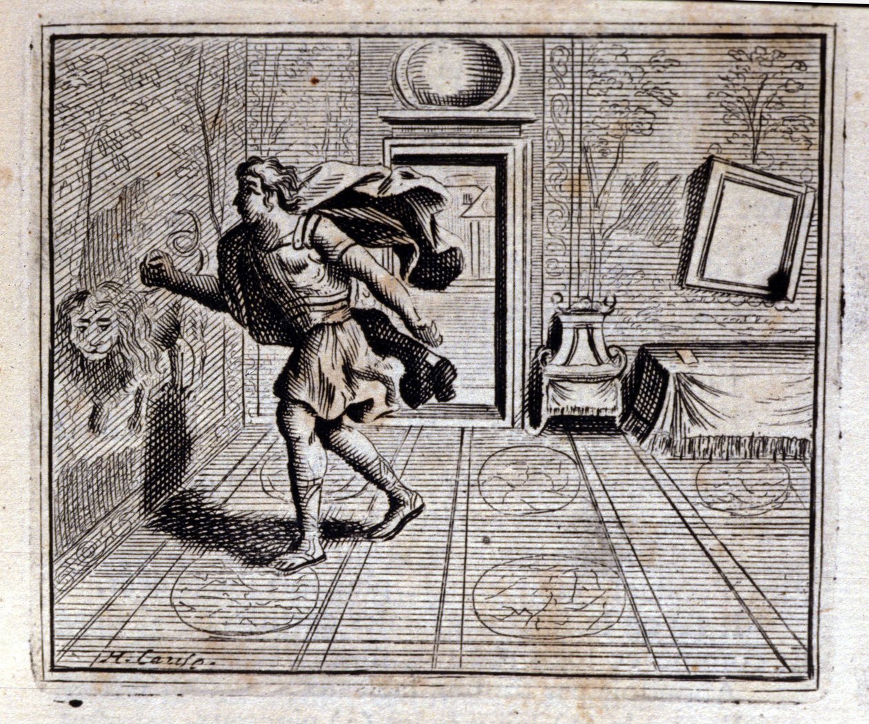 Horoskop. Fabler av Jean de La Fontaine (1621-95). Illustrasjon av François Chauveau (1613-1676). Utgave av 1728. av Francois Chauveau