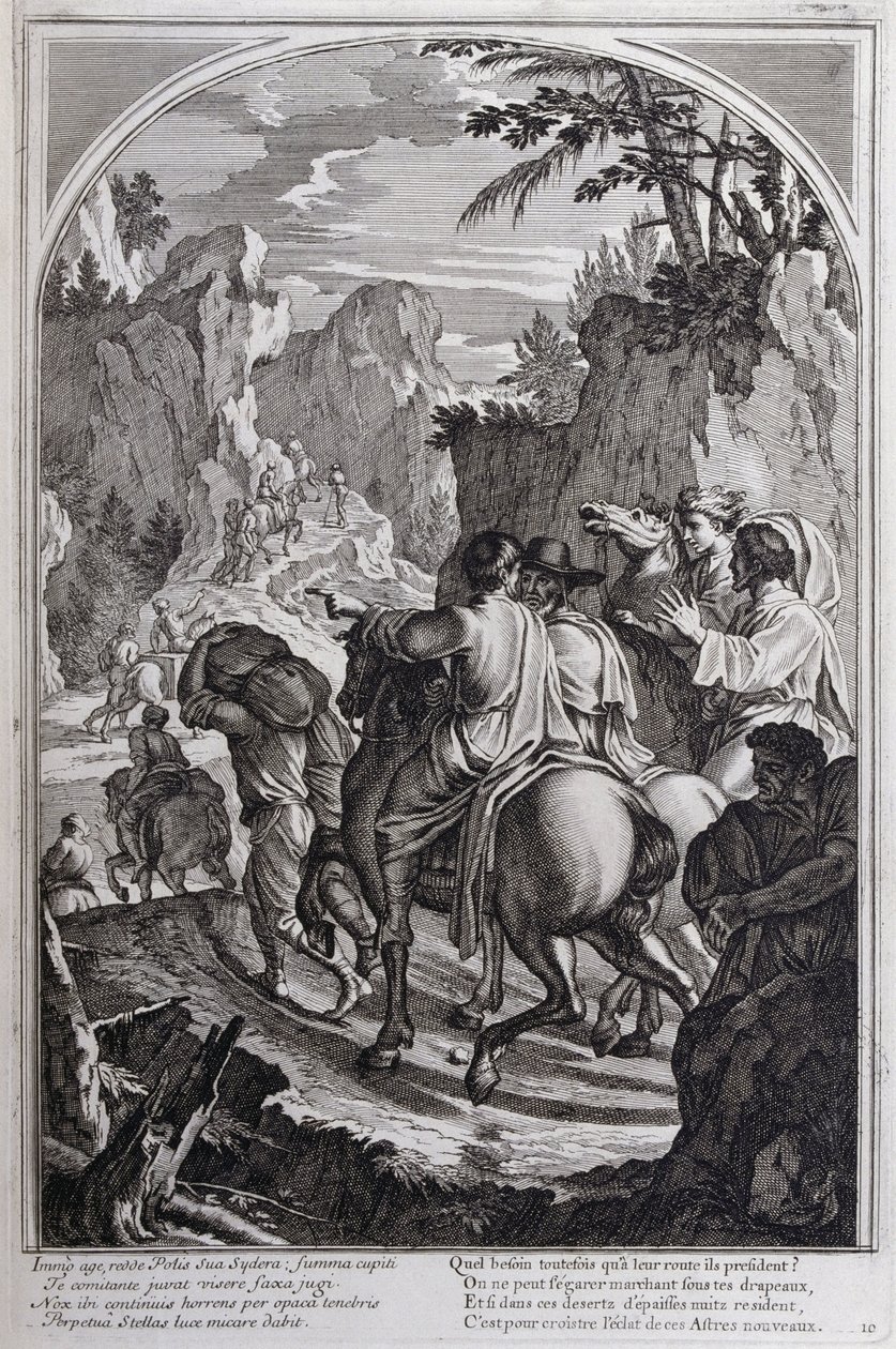 Illustrasjon fra 'Livet til St. Bruno, grunnleggeren av Chartreux-ordenen' Paris 1660. etter maleriene til Eustache Le Sueur og gravert av Fran Sois Chauveau ©UIG/Leemage av Francois Chauveau