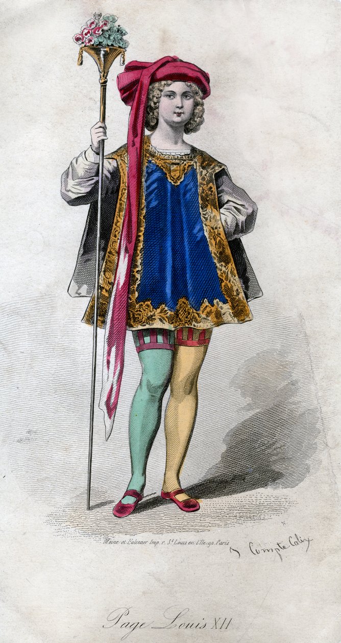 Page, Louis XII, 1800-tallet. av Francois Claudius Compte Calix