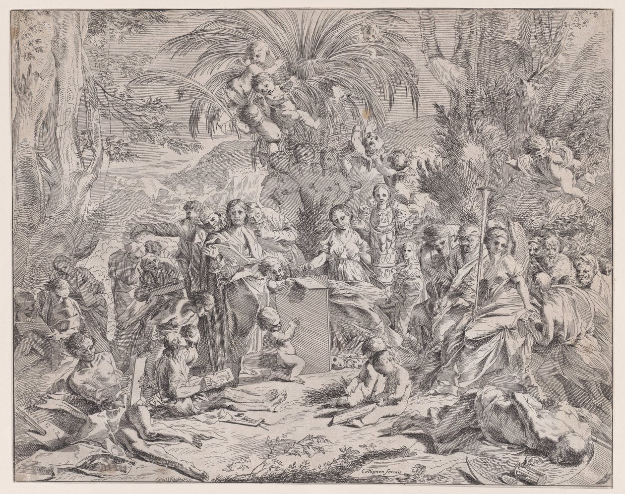 En allegori over maleri, 1600-tallet. av Francois Collignon