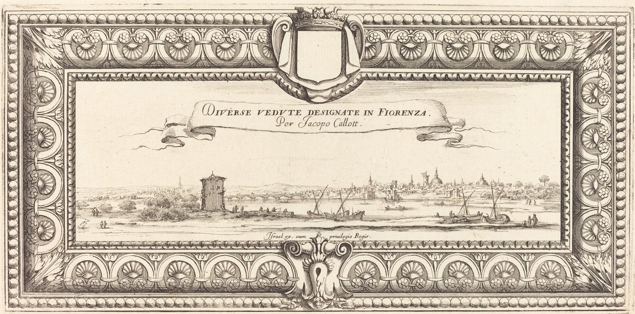 Tittelside for Callots "Various Italian Landscapes" av Francois Collignon