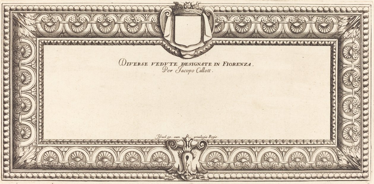 Tittelside for Callots "Various Italian Landscapes" av Francois Collignon