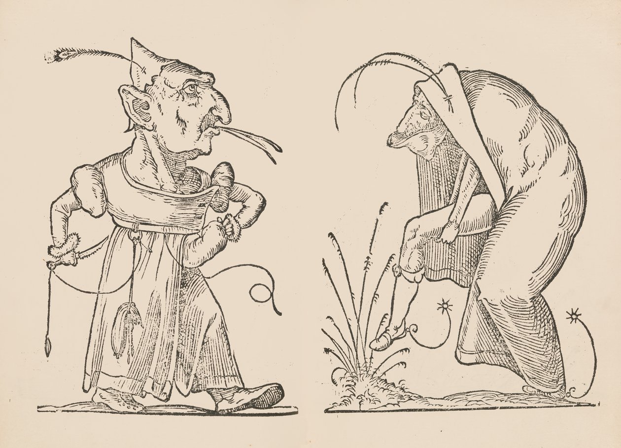 Les Songes Drolatiques de Pantagruel som inneholder flere figurer av oppfinnelsen ..., [1565]. av Francois Desprez