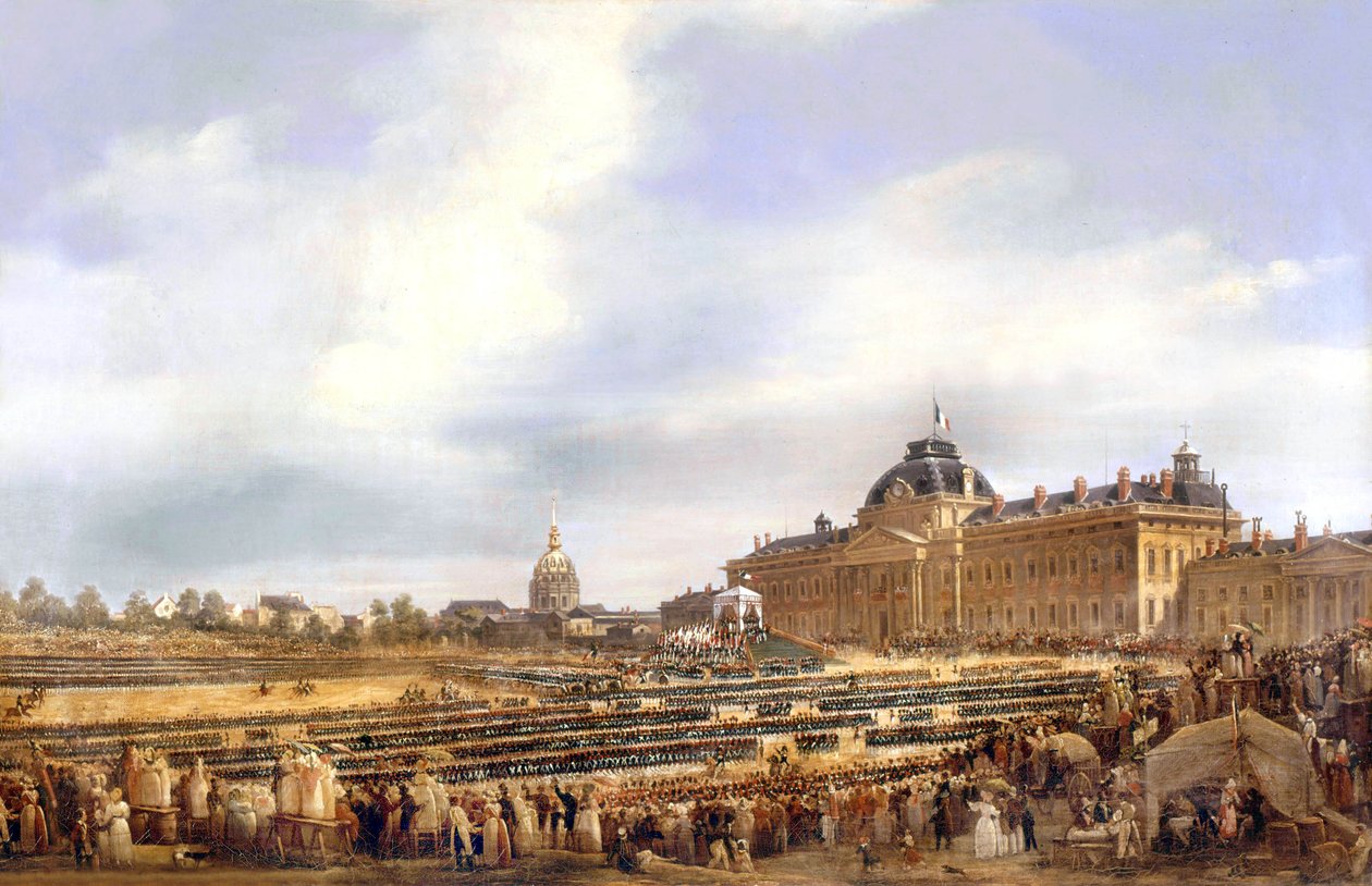 Louis Philippe gir flagg til nasjonalgarden i Paris 29. august av Francois Dubois