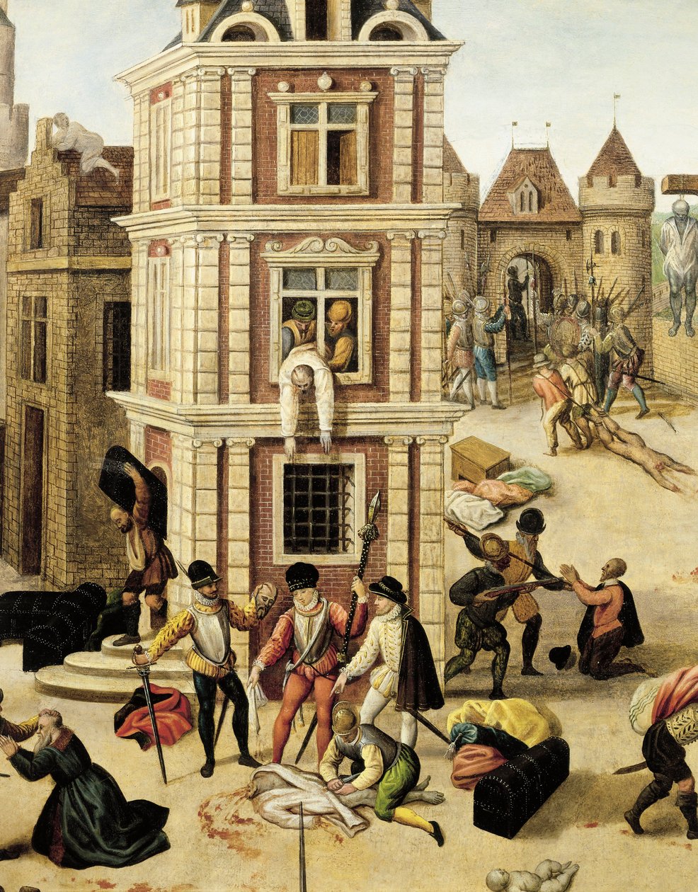 Sveits, Lausanne, Bartholomews natt, nærbilde av Francois Dubois