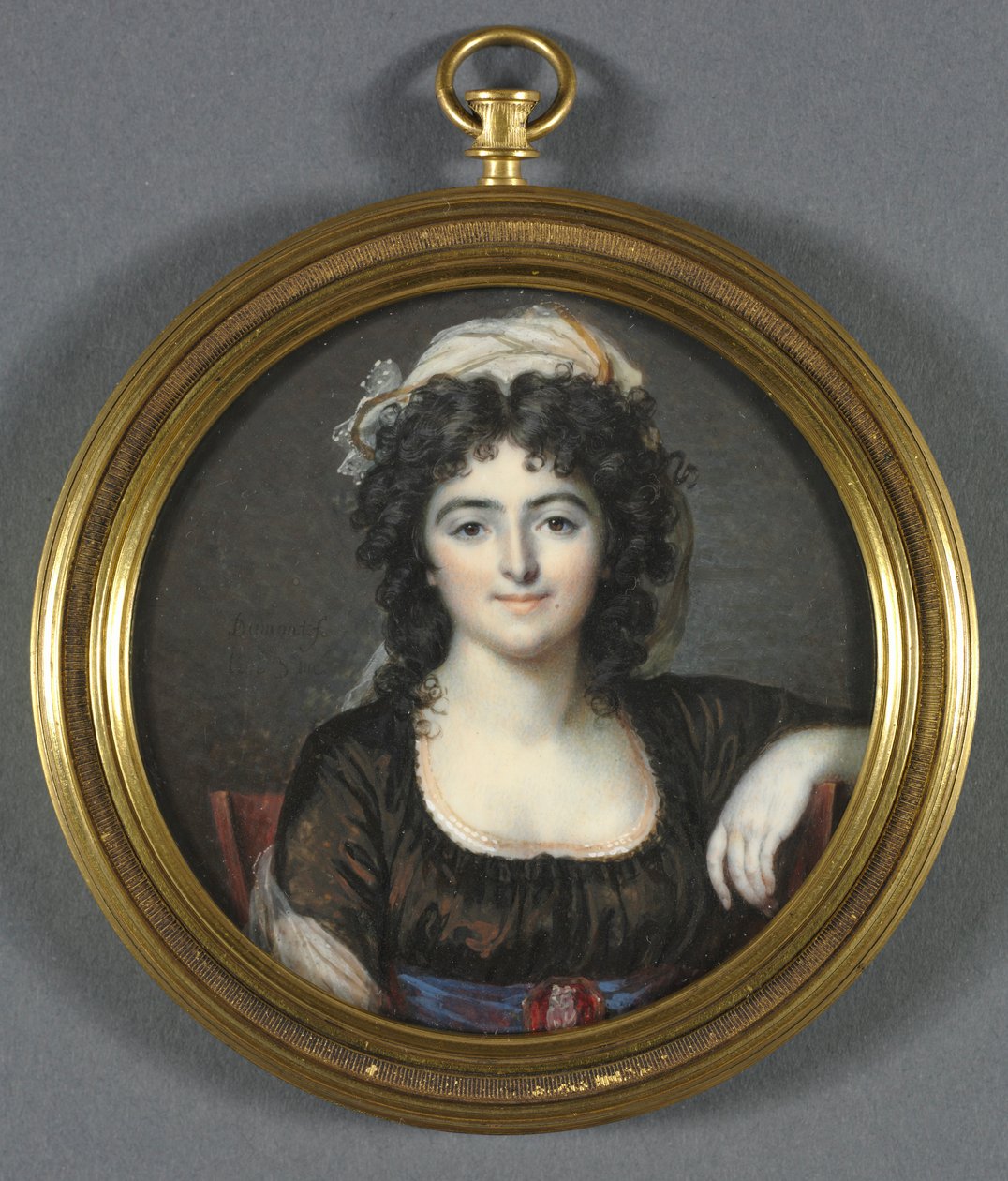 Portrett av en kvinne i en brun kjole, 1795. av Francois Dumont