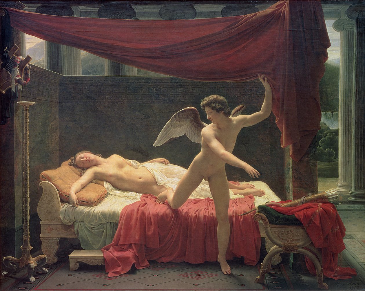 Amor og psyke, 1817 av Francois Edouard Picot