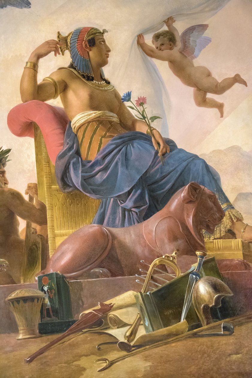 Studien og Genia vier det gamle Egypt til Hellas av Francois Edouard Picot